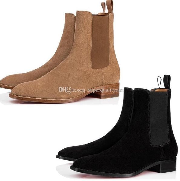 handsome men's fashion samson flats red bottom boots genuine leather ankle boots luxury designer party dress fall winter retro boots eu, Black
handsome men's fashion samson flats red bottom boots genuine leather ankle boots luxury designer party dress fall winter retro boots eu, Black