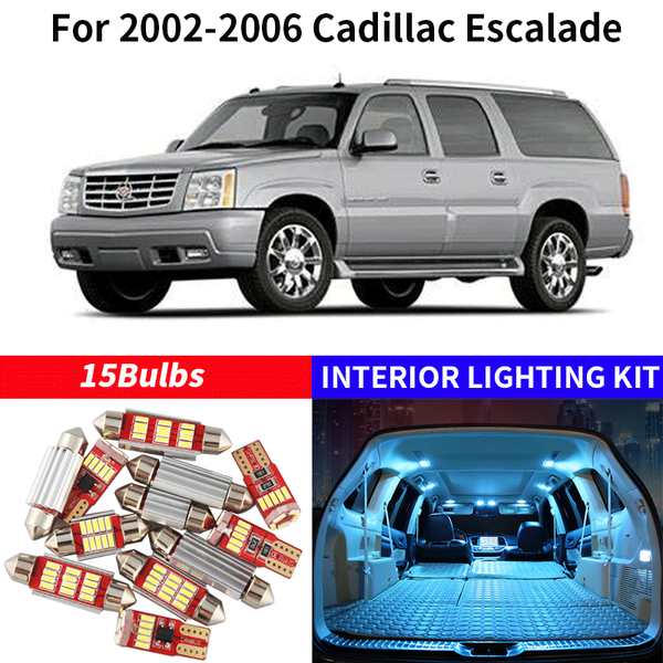 15x canbus error led interior light kit package for 2002-2006 cadillacescalade car accessories map dome trunk license ligh
15x canbus error led interior light kit package for 2002-2006 cadillacescalade car accessories map dome trunk license ligh