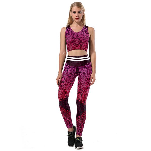 new sleeveless digital printing yoga suit women's hip lifting elastic fitness yoga two-piece set sports wear for women gym
new sleeveless digital printing yoga suit women's hip lifting elastic fitness yoga two-piece set sports wear for women gym