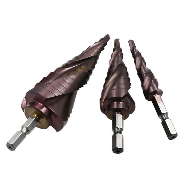 4-12/4-22/4-32hss three-slot hex shank cobalt step drill bit stainless steel metal hole opener countersunk head pagoda drill
4-12/4-22/4-32hss three-slot hex shank cobalt step drill bit stainless steel metal hole opener countersunk head pagoda drill