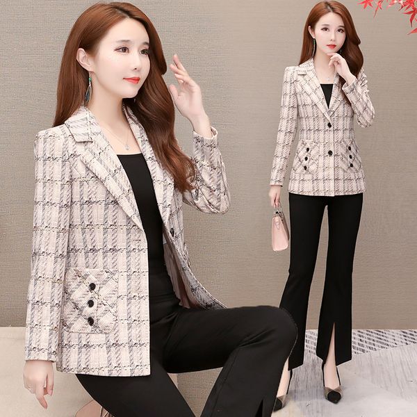 trending products 2020 elegant women blazer autumn short jacket korean fashion clothing checkered jacket quality fabric 1420, White;black
trending products 2020 elegant women blazer autumn short jacket korean fashion clothing checkered jacket quality fabric 1420, White;black