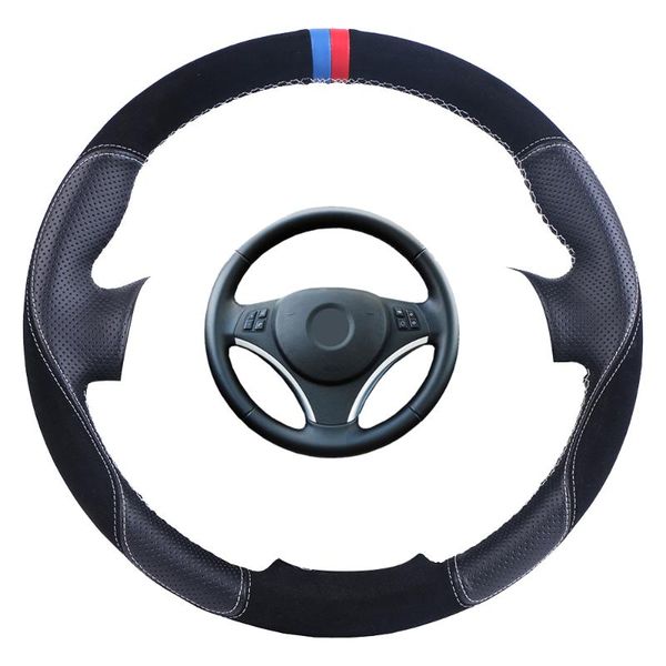 suede leather car steering wheel cover for e90 320i 325i 330i 335i 120d e87 120i 130i/custom steering wrap braid
suede leather car steering wheel cover for e90 320i 325i 330i 335i 120d e87 120i 130i/custom steering wrap braid