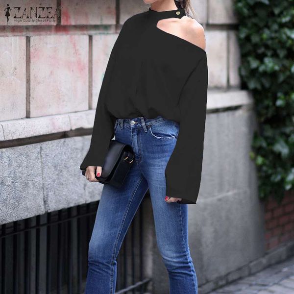 women's blouses & shirts zanzea oversized women and 2021 fashion office lady work female casual solid tunic blusas chemiser mujer 5xl, White
women's blouses & shirts zanzea oversized women and 2021 fashion office lady work female casual solid tunic blusas chemiser mujer 5xl, White
