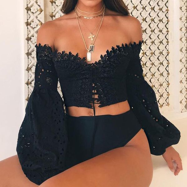 женщины с плеча crop вершины v-образным вырезом hollow кружева свободная блуза boho крючком 2020 summer sexy top-де-encaje плюс размер 2xl, White
женщины с плеча crop вершины v-образным вырезом hollow кружева свободная блуза boho крючком 2020 summer sexy top-де-encaje плюс размер 2xl, White