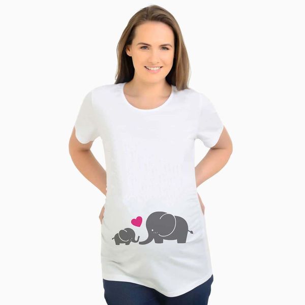 fashion funny pregnant tshirts women maternal love mother baby elephant print maternity t-shirt womens pregnancy clothes, White
fashion funny pregnant tshirts women maternal love mother baby elephant print maternity t-shirt womens pregnancy clothes, White