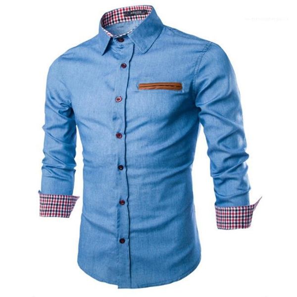 designer denim mens shirts cardigan long sleeve lapel neck mens casual shirts fashion slim male, White;black
designer denim mens shirts cardigan long sleeve lapel neck mens casual shirts fashion slim male, White;black