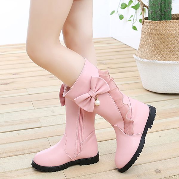 fashion girls leather boots casual kids high boots winter plus velvet kids shoes for girl waterproof shoes with bow d30, Black;grey
fashion girls leather boots casual kids high boots winter plus velvet kids shoes for girl waterproof shoes with bow d30, Black;grey
