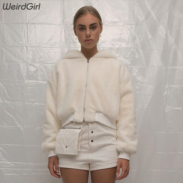 weirdgirl women hooded faux fur coat fashion full sleeve thick warm autumn winter jacket loose outfit zipper streetwear new 2019, Black
weirdgirl women hooded faux fur coat fashion full sleeve thick warm autumn winter jacket loose outfit zipper streetwear new 2019, Black