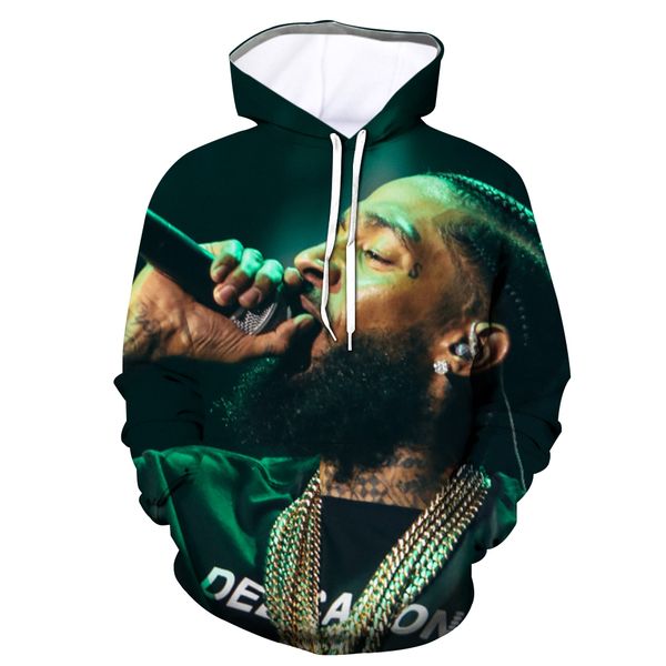 new arrival character american hiphop rapper nipsey hussle 3d hoodies fans vogue sweatshirt bright loose cool warm for male, Black
new arrival character american hiphop rapper nipsey hussle 3d hoodies fans vogue sweatshirt bright loose cool warm for male, Black