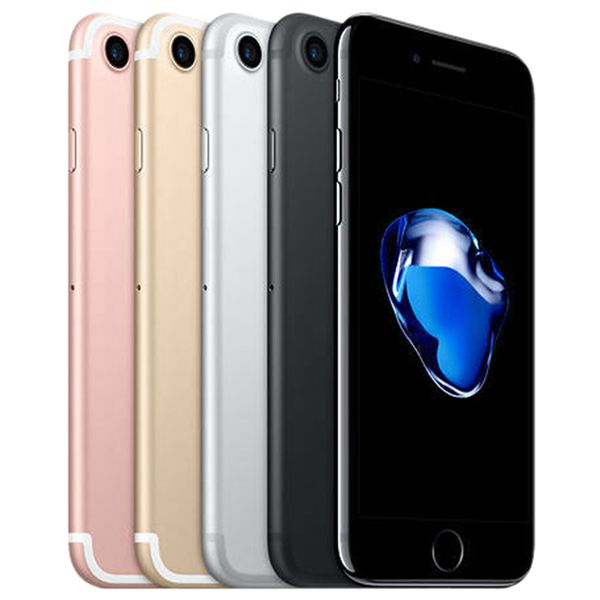 

original refurbished apple iphone 7 ios 4.7 inch fingerprint a10 quad core 2gb ram 32/128/256gb rom 12mp unlocked 4g lte phone dhl 1pcs