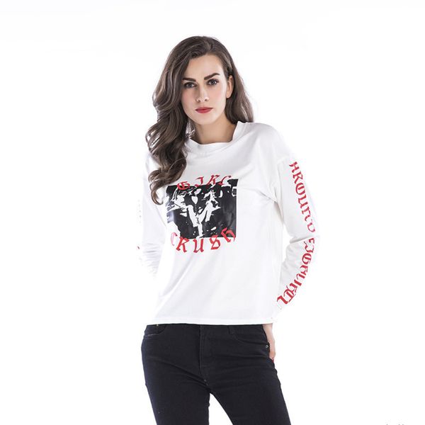 womens designer round neck pullover letter print sweater casual shirt womenh, Black;brown
womens designer round neck pullover letter print sweater casual shirt womenh, Black;brown