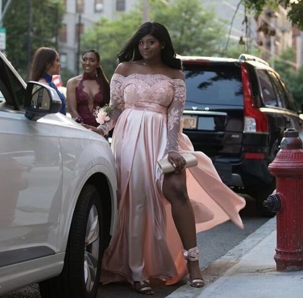 2019 black gils prom dresses a line off the shoulder pink satin evening party formal gowns
2019 black gils prom dresses a line off the shoulder pink satin evening party formal gowns