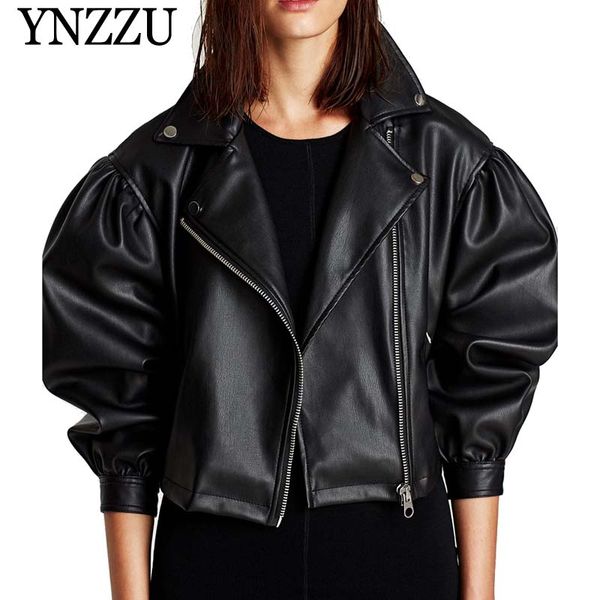 ynzzu european style black women pu leather jackets 2019 fashion zipper loose short faux leather jacket autumn coats yo792
ynzzu european style black women pu leather jackets 2019 fashion zipper loose short faux leather jacket autumn coats yo792