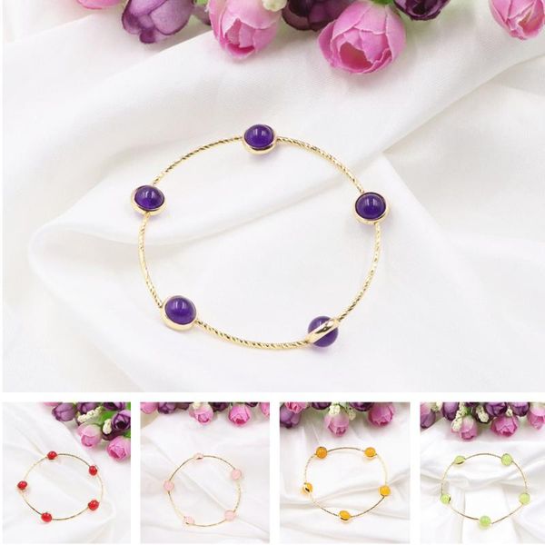 6 colors handmade strand bracelet for women girl wristband gifts natural stone jades bangle bracelets wrap jewelry 7.5inch b319, Golden;silver
6 colors handmade strand bracelet for women girl wristband gifts natural stone jades bangle bracelets wrap jewelry 7.5inch b319, Golden;silver
