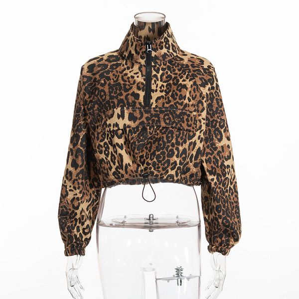 Leopard Print Crop Tops for Women Fashion Long Sleeve Swearshirt Short Hoodies with Pocket Free Shipping
Leopard Print Crop Tops for Women Fashion Long Sleeve Swearshirt Short Hoodies with Pocket Free Shipping