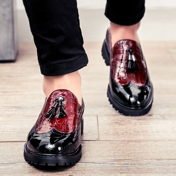 perimedes classics gentleman single shoes men comfortable bright fringe large size leather shoes mixed colors leather, Black
perimedes classics gentleman single shoes men comfortable bright fringe large size leather shoes mixed colors leather, Black
