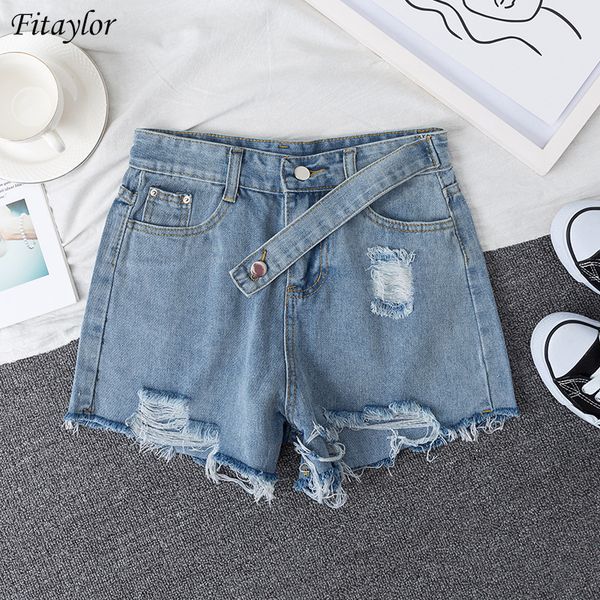 fitaylor new women summer streetwear hole high waist blue denim shorts vintage female plus size 5xl solid color jeans shorts, White;black
fitaylor new women summer streetwear hole high waist blue denim shorts vintage female plus size 5xl solid color jeans shorts, White;black