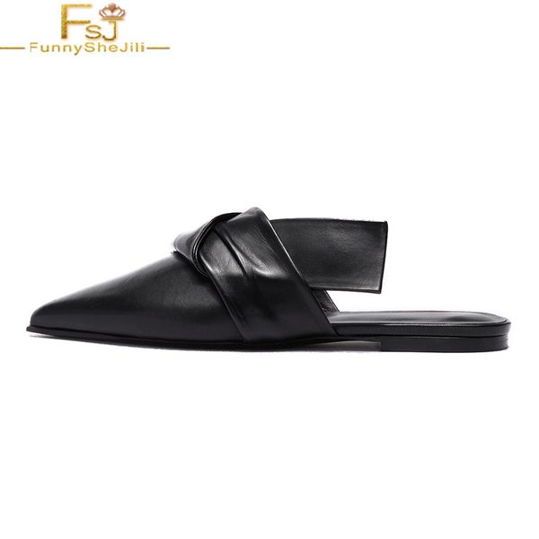 black pointed toe mules flat slippers slip on going out large size 12 16 lady summer fashion knot detail woman mature shoes fsj
black pointed toe mules flat slippers slip on going out large size 12 16 lady summer fashion knot detail woman mature shoes fsj
