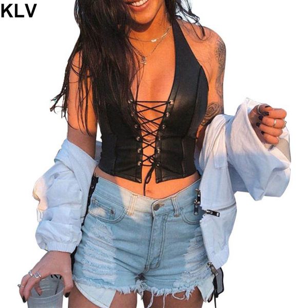 women punk sleeveless crop halter v-neck backless hollow vest faux patent leather cross lace-up party clubwear, White
women punk sleeveless crop halter v-neck backless hollow vest faux patent leather cross lace-up party clubwear, White