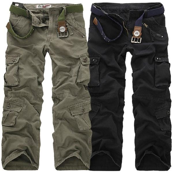men's pants cotton cargo men casual multi-pocket overalls hip hop joggers army straight camouflage tactical trousers, Black
men's pants cotton cargo men casual multi-pocket overalls hip hop joggers army straight camouflage tactical trousers, Black