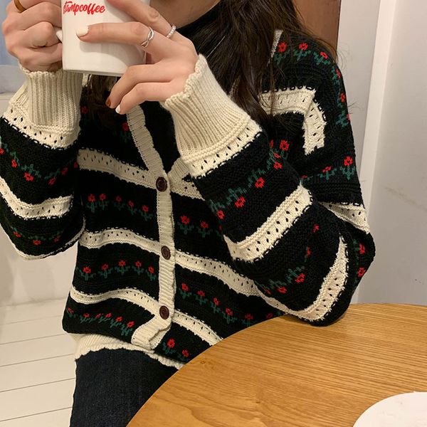 women's knits & tees 2 colors spring autumn vintage sweet style v neck knitted cardigan womens hollow out sweater cardigans (x1201, White
women's knits & tees 2 colors spring autumn vintage sweet style v neck knitted cardigan womens hollow out sweater cardigans (x1201, White