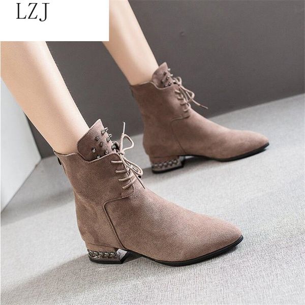 lzj women stretch half ankle black winter boots 2019 autumn fashion thick high heels boots pointed toe women shoes 35-39
lzj women stretch half ankle black winter boots 2019 autumn fashion thick high heels boots pointed toe women shoes 35-39