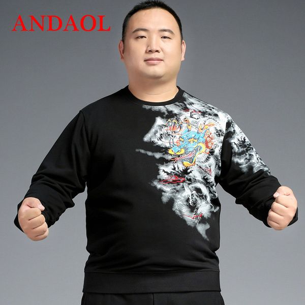andaol men's hoodies sweatshirts casual chinese style dragon print long-sleeve pullover new luxury harajuku cotton tracksuits, Black
andaol men's hoodies sweatshirts casual chinese style dragon print long-sleeve pullover new luxury harajuku cotton tracksuits, Black