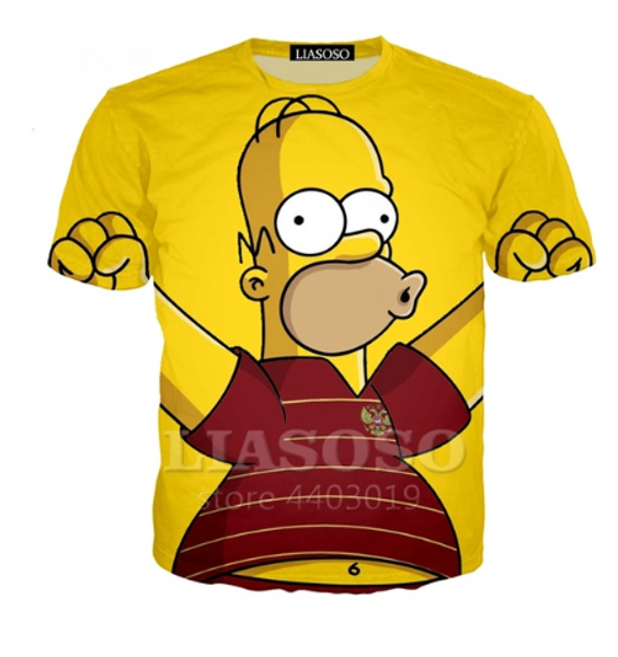 2019 cartoon simpsons fashion printed 3d man women t-shirt casual harajuku classic cartoon funny tshirt street wearing tee u1740, White;black
2019 cartoon simpsons fashion printed 3d man women t-shirt casual harajuku classic cartoon funny tshirt street wearing tee u1740, White;black