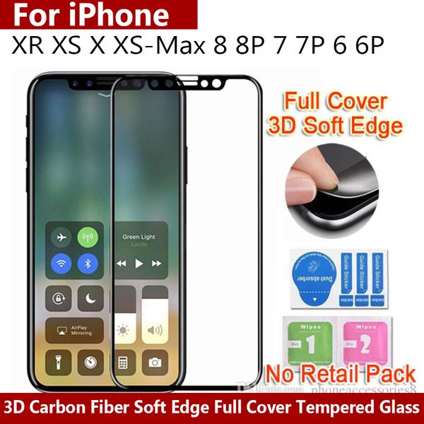 Оптовая продажа 3D мягкое остекление Стекло Для iphone XR XS X XS MAX 8 6 7 plus Углеродное воло
Оптовая продажа 3D мягкое остекление Стекло Для iphone XR XS X XS MAX 8 6 7 plus Углеродное воло
