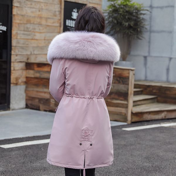 2019 winter new style fur collar mid-length cotton-padded clothes women's korean-style lambs wool uchimura down jacket cotton-pa, Blue;black
2019 winter new style fur collar mid-length cotton-padded clothes women's korean-style lambs wool uchimura down jacket cotton-pa, Blue;black