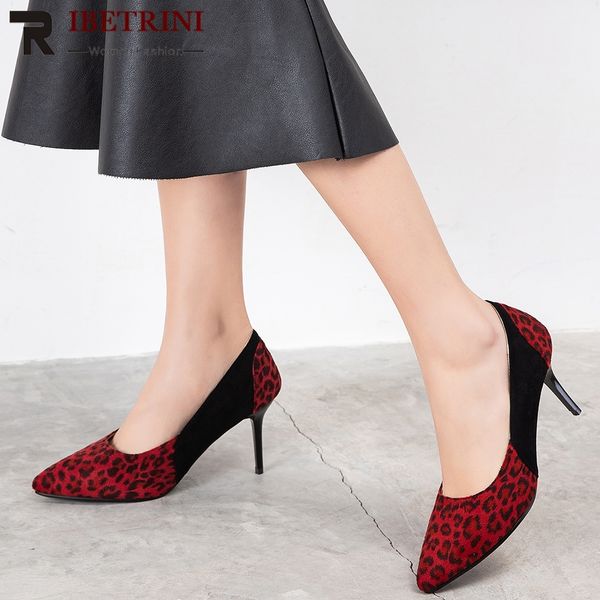 ribetrini new brand female shoes woman pointed toe leopard print slip on shallow pumps women high heel pumps, Black
ribetrini new brand female shoes woman pointed toe leopard print slip on shallow pumps women high heel pumps, Black