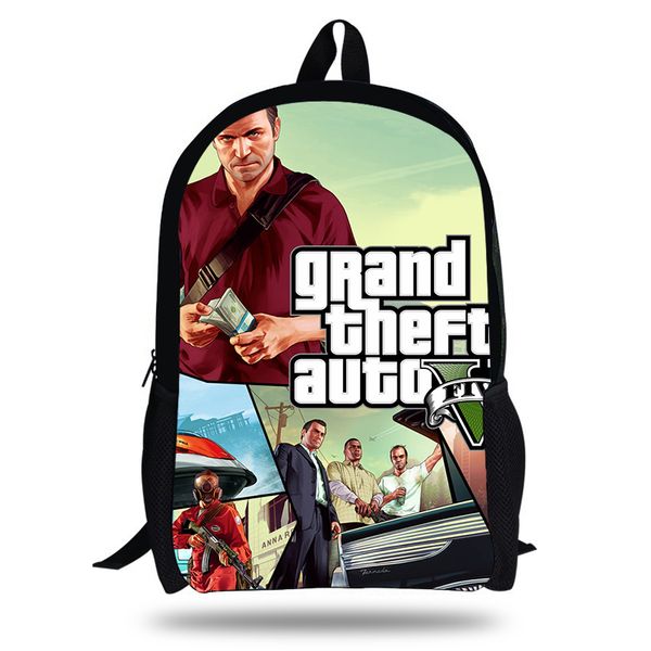 new grand theft auto game printing schoolbags for girls teenagers gta fight bag backpack students bookbag kids mochilas
new grand theft auto game printing schoolbags for girls teenagers gta fight bag backpack students bookbag kids mochilas
