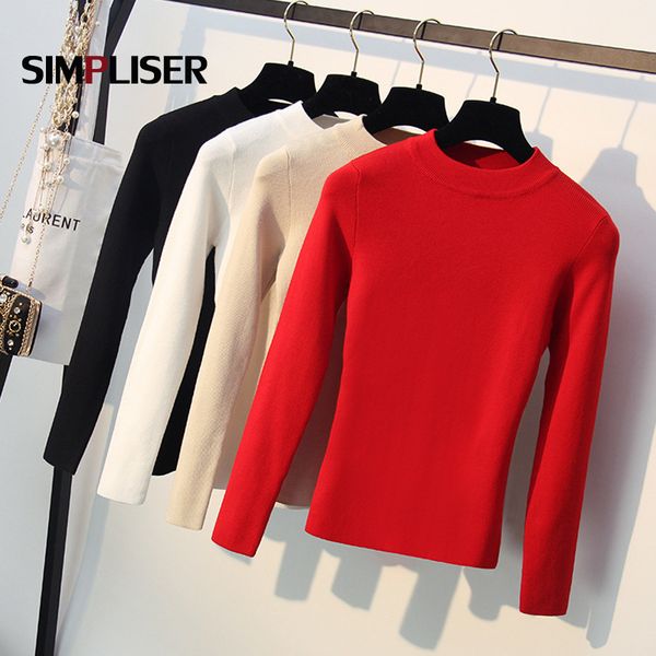 basic sweaters for women knitted white red black female spring knitwear stretch ladies knitting 2019 femme pull, White;black
basic sweaters for women knitted white red black female spring knitwear stretch ladies knitting 2019 femme pull, White;black