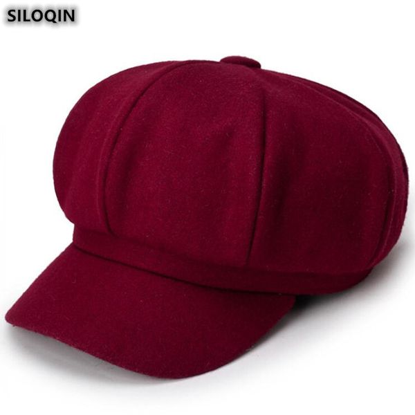 siloqin trend autumn winter thermal newsboy caps for women's simple fashion octagonal cap elegant brand student painter hat new, Blue;gray
siloqin trend autumn winter thermal newsboy caps for women's simple fashion octagonal cap elegant brand student painter hat new, Blue;gray