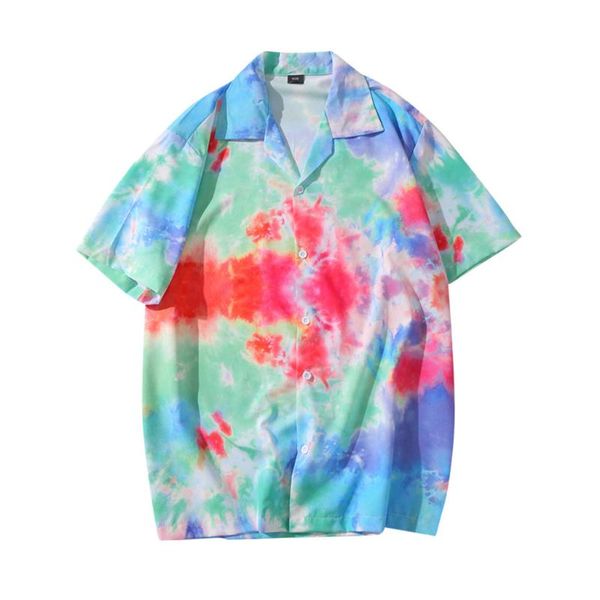 summer men shirt pocket short sleeve tie-dyed lump chest turn-down collar round hem loose shirts chemise homme streetwear, White;black
summer men shirt pocket short sleeve tie-dyed lump chest turn-down collar round hem loose shirts chemise homme streetwear, White;black
