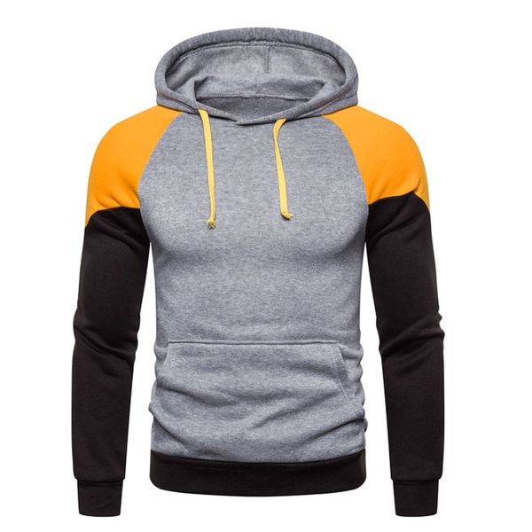 2019 explosion models hooded shirt men's color matching warm jacket men's sports casual fashion hooded hoodie, Black
2019 explosion models hooded shirt men's color matching warm jacket men's sports casual fashion hooded hoodie, Black