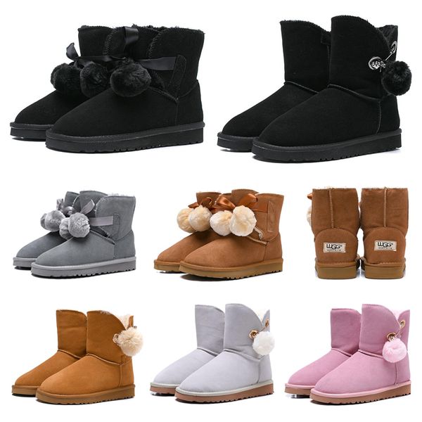 Wholesale Luxury Designer Women shoes Australia Snow Boots WGG Bailey Hairball Girl Bow Tie Ankle Knee Winter Boot 36-41
Wholesale Luxury Designer Women shoes Australia Snow Boots WGG Bailey Hairball Girl Bow Tie Ankle Knee Winter Boot 36-41