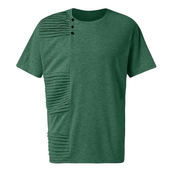fashion designer casual pure color draped mens shirts designer button crew neck short sleeve vintage men casual tees, White;black
fashion designer casual pure color draped mens shirts designer button crew neck short sleeve vintage men casual tees, White;black
