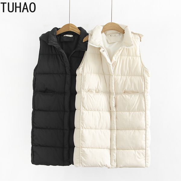 tuhao 2019 autumn winter women's medium long vests hooded vest large size 4xl 3xl female clothing office lady casual coats lz18, Black;white
tuhao 2019 autumn winter women's medium long vests hooded vest large size 4xl 3xl female clothing office lady casual coats lz18, Black;white
