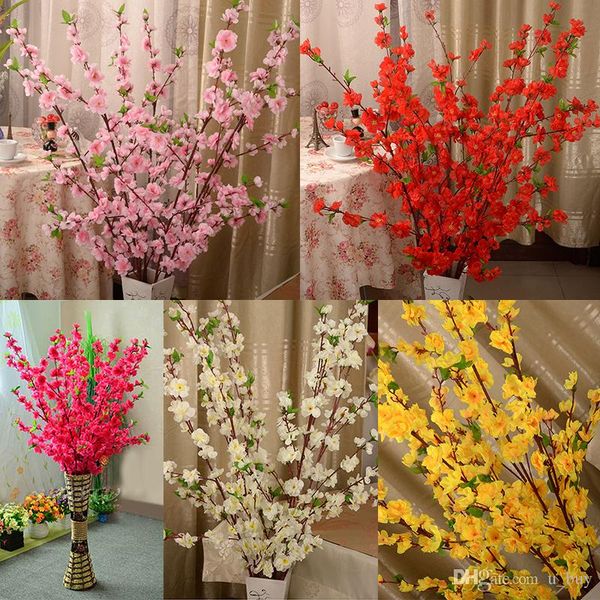 160pcs artificial cherry spring plum peach blossom branch silk flower tree for wedding party decoration white red yellow pink
160pcs artificial cherry spring plum peach blossom branch silk flower tree for wedding party decoration white red yellow pink