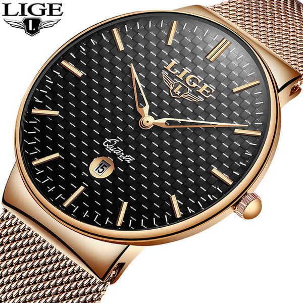 2019 lige new men watches all steel slim black watch men casual fashion waterproof clock relogio masculino, Slivery;brown
2019 lige new men watches all steel slim black watch men casual fashion waterproof clock relogio masculino, Slivery;brown