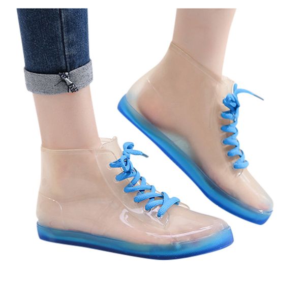 pvc clear women rain boots casual waterproof shoes transparent short ankle boots for women girls outdoor lace up rain, Black
pvc clear women rain boots casual waterproof shoes transparent short ankle boots for women girls outdoor lace up rain, Black