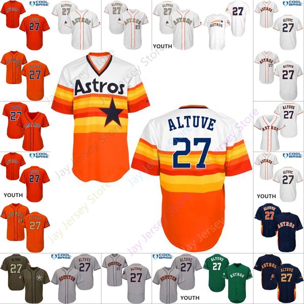 Custom Houston 27 Jose Altuve Jersey Astros Jerseys Cooperstown Cool Base Flexbase White Black Red Grey Home Away Men Women Youth Cheap
Custom Houston 27 Jose Altuve Jersey Astros Jerseys Cooperstown Cool Base Flexbase White Black Red Grey Home Away Men Women Youth Cheap
