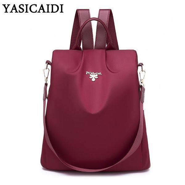 yasicaidi 2019 fashion anti theft backpack high density nylon school shoulder bag girls travel bag pack feminina escolar
yasicaidi 2019 fashion anti theft backpack high density nylon school shoulder bag girls travel bag pack feminina escolar