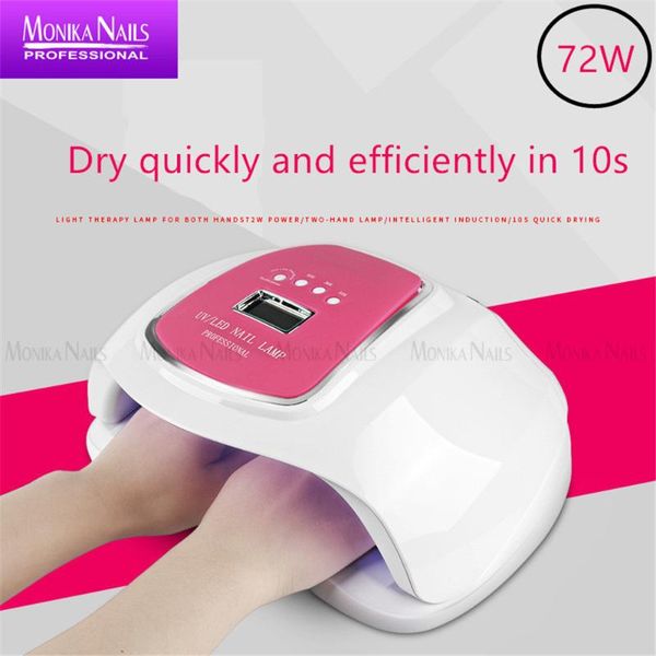 72w nail lamp infrared intelligent induction 36 led/uv double light source lamp beads dry quickly and efficiently
72w nail lamp infrared intelligent induction 36 led/uv double light source lamp beads dry quickly and efficiently