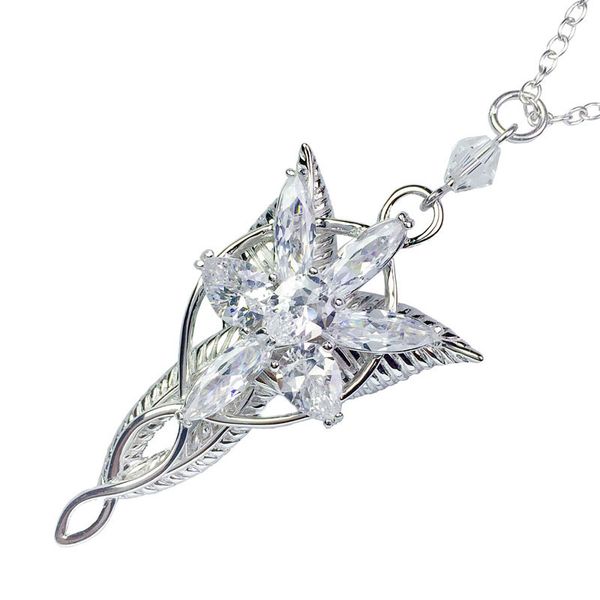 the lord of lotr arwen evenstar pendant necklace hobbit fashion princess women necklace fan gift high quality, Silver
the lord of lotr arwen evenstar pendant necklace hobbit fashion princess women necklace fan gift high quality, Silver