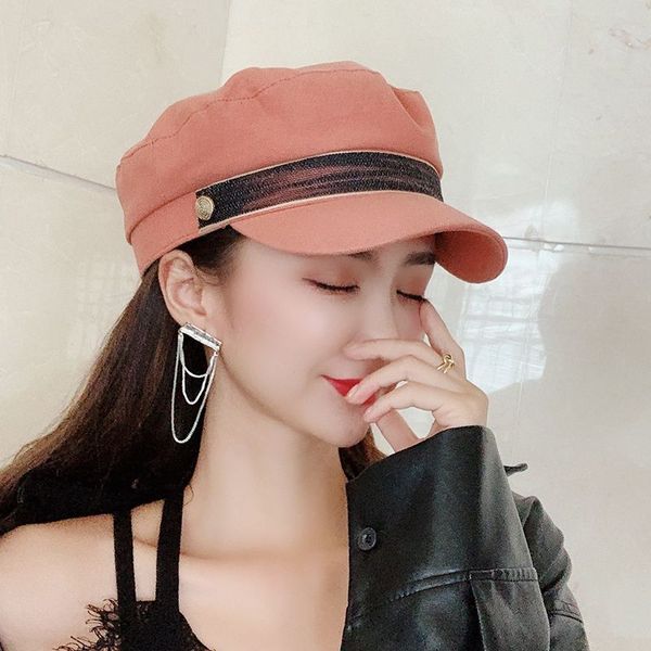 wholesale ladies autumn winter pearl cotton navy cap ribbon button flat hat outdoor travel wild retro hat drop shipping, Blue;gray
wholesale ladies autumn winter pearl cotton navy cap ribbon button flat hat outdoor travel wild retro hat drop shipping, Blue;gray