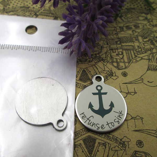 40pcs--"refunse to sink"stainless steel charms more style for choosing diy charms pendants for necklace, Bronze;silver
40pcs--"refunse to sink"stainless steel charms more style for choosing diy charms pendants for necklace, Bronze;silver