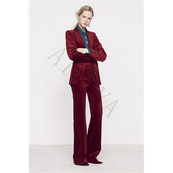 women's suits & blazers wine red women casual office business velvet formal work wear 2 piece sets uniform styles elegant pant custom, White;black
women's suits & blazers wine red women casual office business velvet formal work wear 2 piece sets uniform styles elegant pant custom, White;black