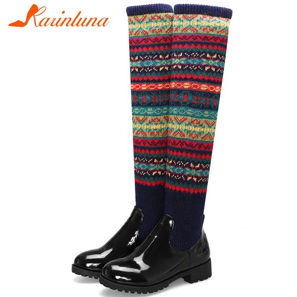 karin new fashion girl autumn sweet over the knee boots ladies patent pu thigh high boots women casual stretch shoes woman, Black
karin new fashion girl autumn sweet over the knee boots ladies patent pu thigh high boots women casual stretch shoes woman, Black
